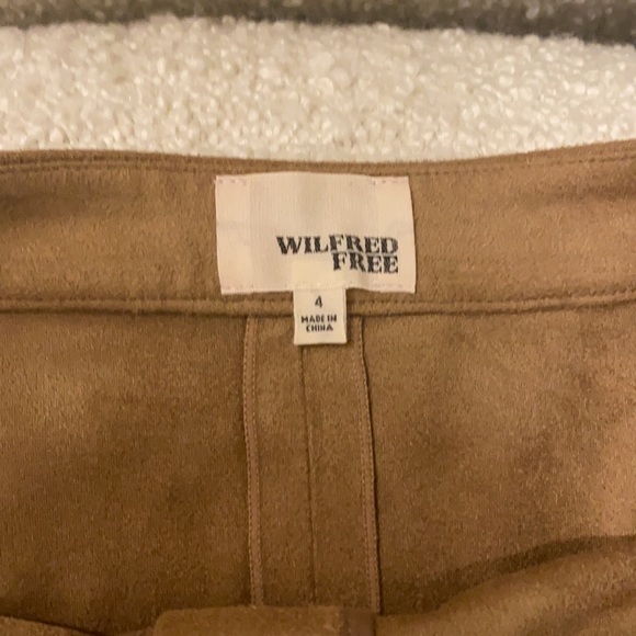 Wilfred Camel Suede button up skirt - Picture 2 of 3